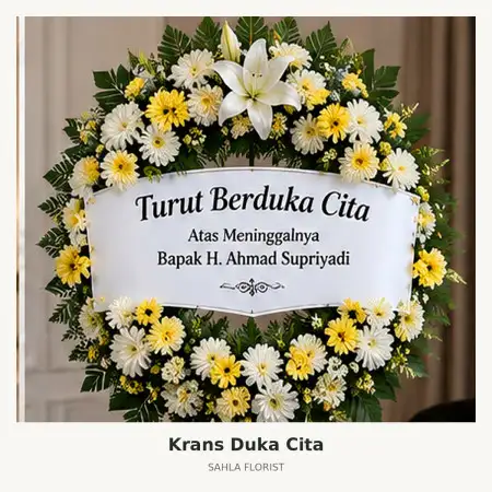 Krans Bunga Duka Sukakarya